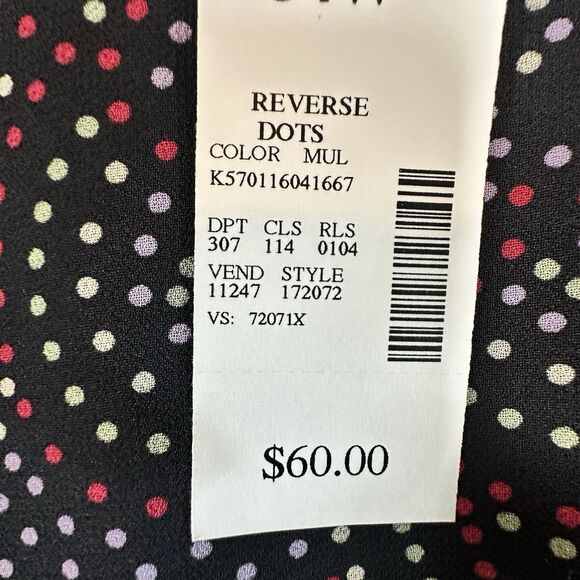 Rebecca Jones Maxi Summer Reversible Polka Dot Dress Size 34 Lightweight - Picture 7 of 14